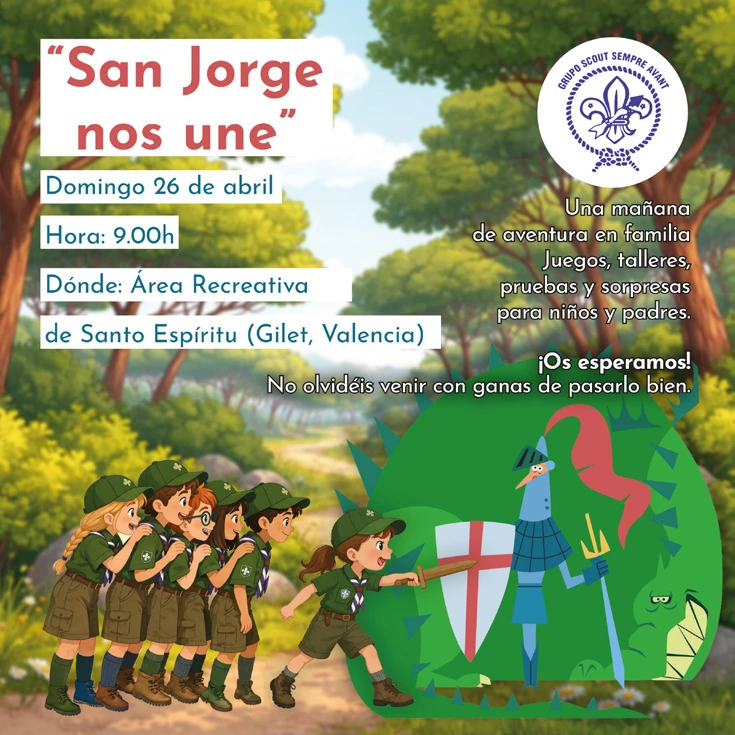 Sant Jordi nos une · Propuesta de comunicación familiar.