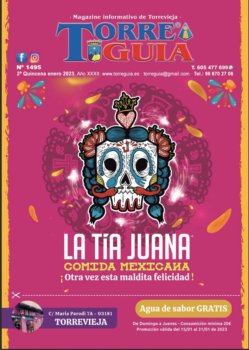 Torreguía · Portada rosa de La Tía Juana